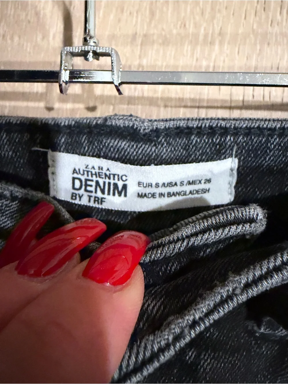 Denim mini skirt
